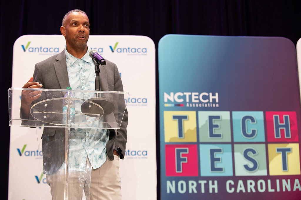 Greg Boone speaking at NC Tech TechFest